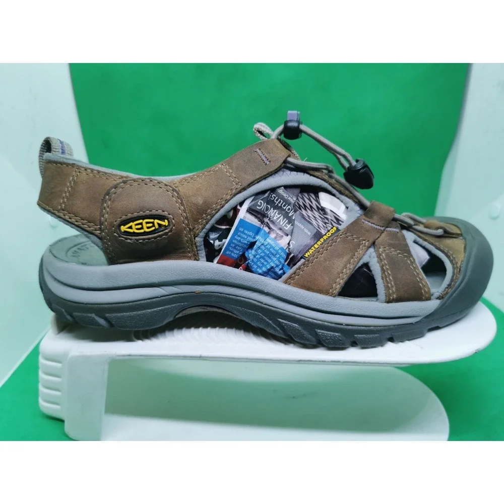KEEN Arroyo II Brown Leather Waterproof Hiking Sandals Shoes Women`s Size 8